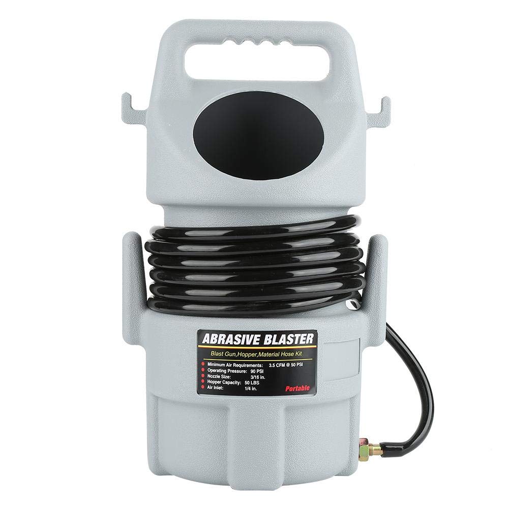 Shot blasting kit, 50 lb Capacity Portable Pneumatic Sand Blaster Kit