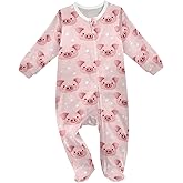 Dussdil Baby One-Piece Footies Newborn Rompers Pajamas Cotton Footed Pjs for Sleep Play Boys Girls