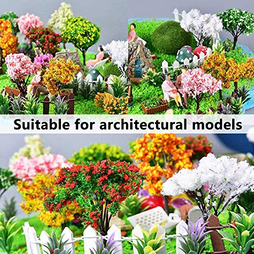 BESTZY 10pcs Gemischtes Bäume Modellbau(65mm) Mixed Modell Baum Zug Bäume Eisenbahn Landschaft Diorama Baum Architektur… – Bild 3