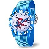 Marvel Spiderman Watch for Kids - Spiderman Watch Boys - Spider-Man Watches for Boys 4-6 - Toys - Kids - Marvel Toddler - Silver Case - 3D Silicone Plastic Strap