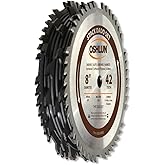 Oshlun SDS-0842 8-Inch 42 Tooth Stack Dado Set with 5/8-Inch Arbor
