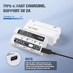 VILTROX NP-F550 Battery 2 Packs, Replacement for