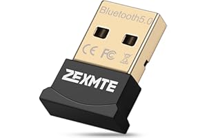 ZEXMTE Bluetooth Adapter for PC, 5.0 Bluetooth Dongle Receiver,Bluetooth Adapter for PC Windows 10/10/8/7 for Desktop, Laptop