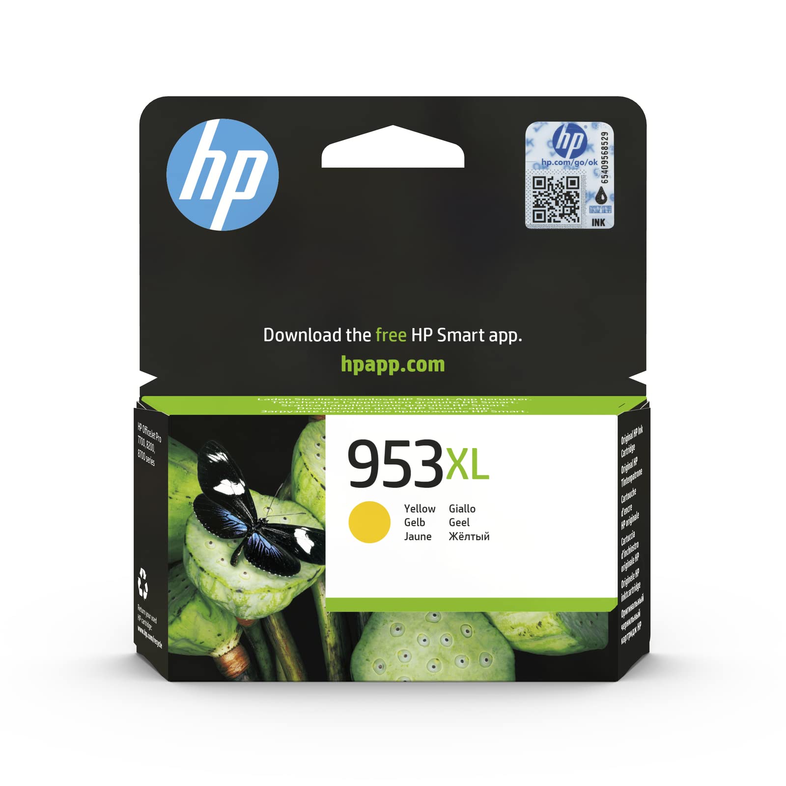 HP Inkjet Cartridges, Yellow, Standard (High Yield)