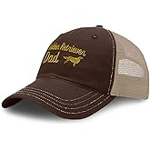Richardson Soft Mesh Cap Hat Embroidered Golden Retriever Dad Embroidery Trucker Hats for Men & Women