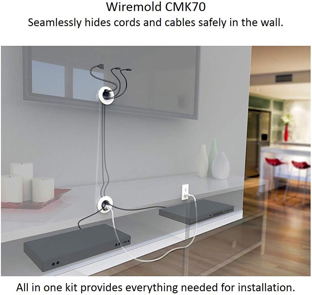 Legrand-Wiremold CMK70 Flat Screen TV Cord and Cable Power Kit: Home Audio & Theater