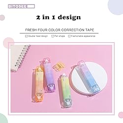 BITOSEE White Out Correction Tape and Double Sided