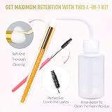EMEDA Lash Shampoo 100ml Cleanser Foam for Extensions with Brush Bottle view 4