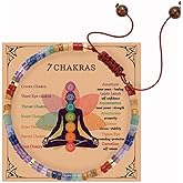 LAIHUARYWA Chakra Bracelets for Women Healing Crystals Stones Bracelet Healing Natural Stone Bracelets 7 Chakras Spiritual Crystal Bracelet for Women Yoga Meditation Relax Anxiety Stress Relief Gifts