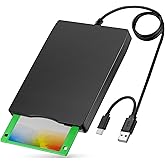 YEY External USB 3.5-inch USB Floppy Disk Reader 1.44 MB FDD Portable Floppy Disk for PC Laptops Windows/XP/7/8/10/11 Plug an