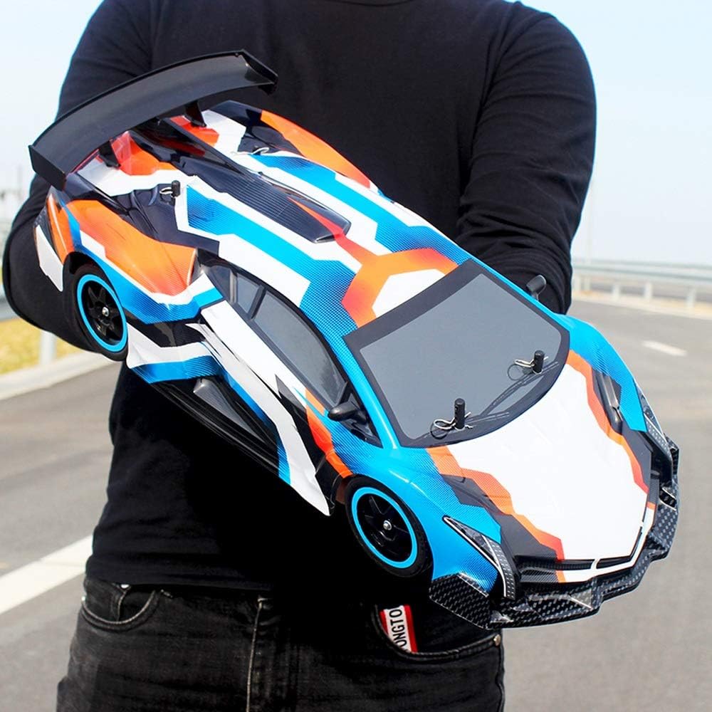 Poooc Rechargeable 40KM/H 4WD Professional Adult Sports 2.4GHz High Speed RC Radio Remote Controlled Race Car Drift Car Four-wheel Drive Control Charging Boy Birthday Toy for Kids