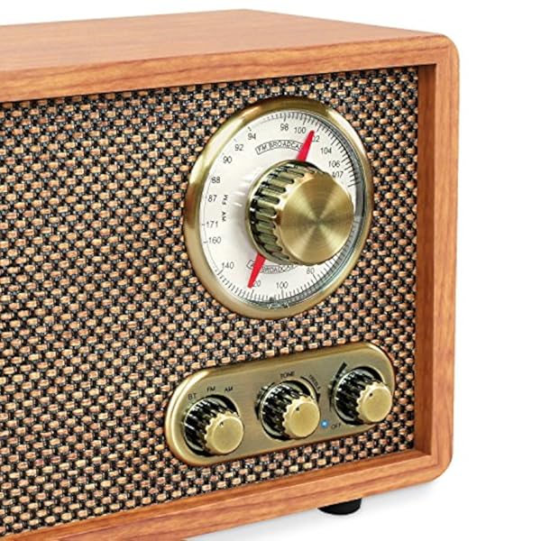 Radio Victrola Retro FM AM con Bluetooth, Dial Giratorio - Imagen 4