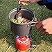 REDCAMP Camping Cookware Mess Kit with Stove,800ml(28oz) for 1 Person Ultralight & Foldable Backpacking CookSet, Free Sporks&Tripodthumb 3