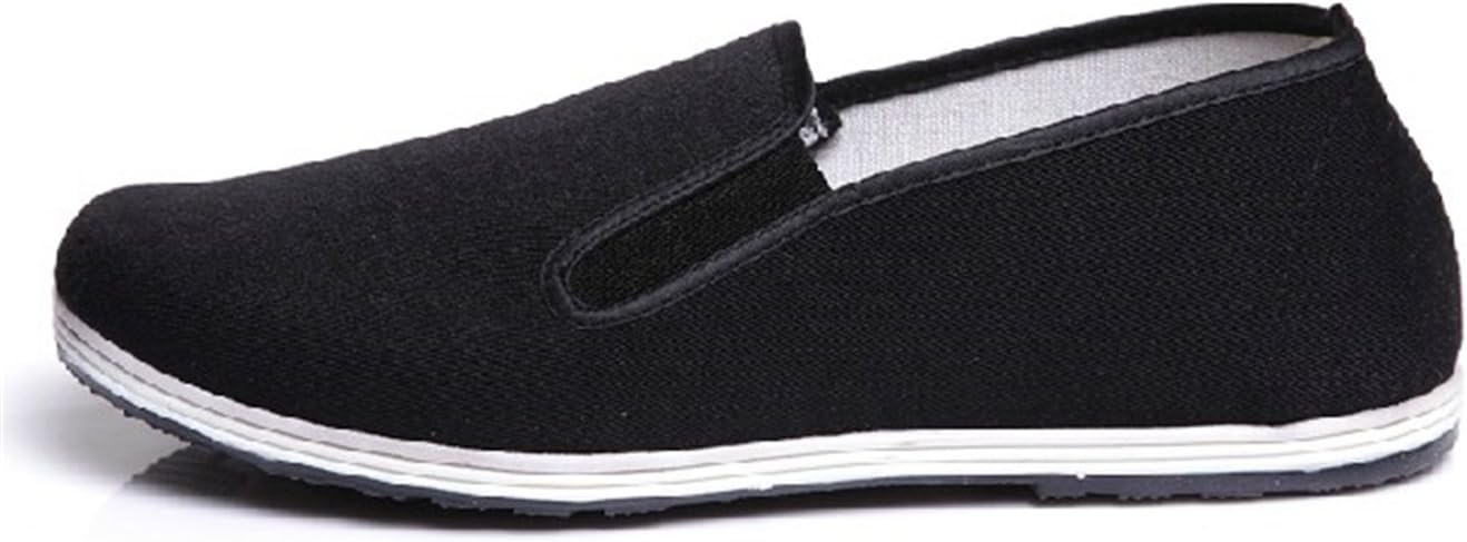 UNOW Chinese Traditional Cloth Kung Fu Shoes,Classic Soles,Black,43 | (US:Men 9.5 | Women 10.5-11)