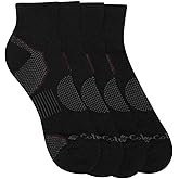 Columbia Balance Point Quarter Sport Sock 2 Pair, M10-13, Black