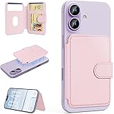 TopMade for Magsafe Wallet, Strongest Magnetic Card Holder for iPhone 17/16/15/14/13/12 Series, Slim Magnetic Phone Wallet, 4 Cards Holder, Vegan Leather, RFID Blocking, Open ID Window, Pink