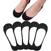 Toes Home No Show Socks Womens, Ultra Low Cut Liners Non Slip Footies for Flats Hidden Invisible Boat Summer 3 to 8 Pairs