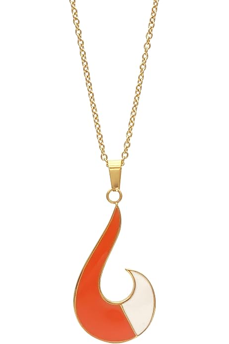Rena Rouge Fox Necklace, Gold White 