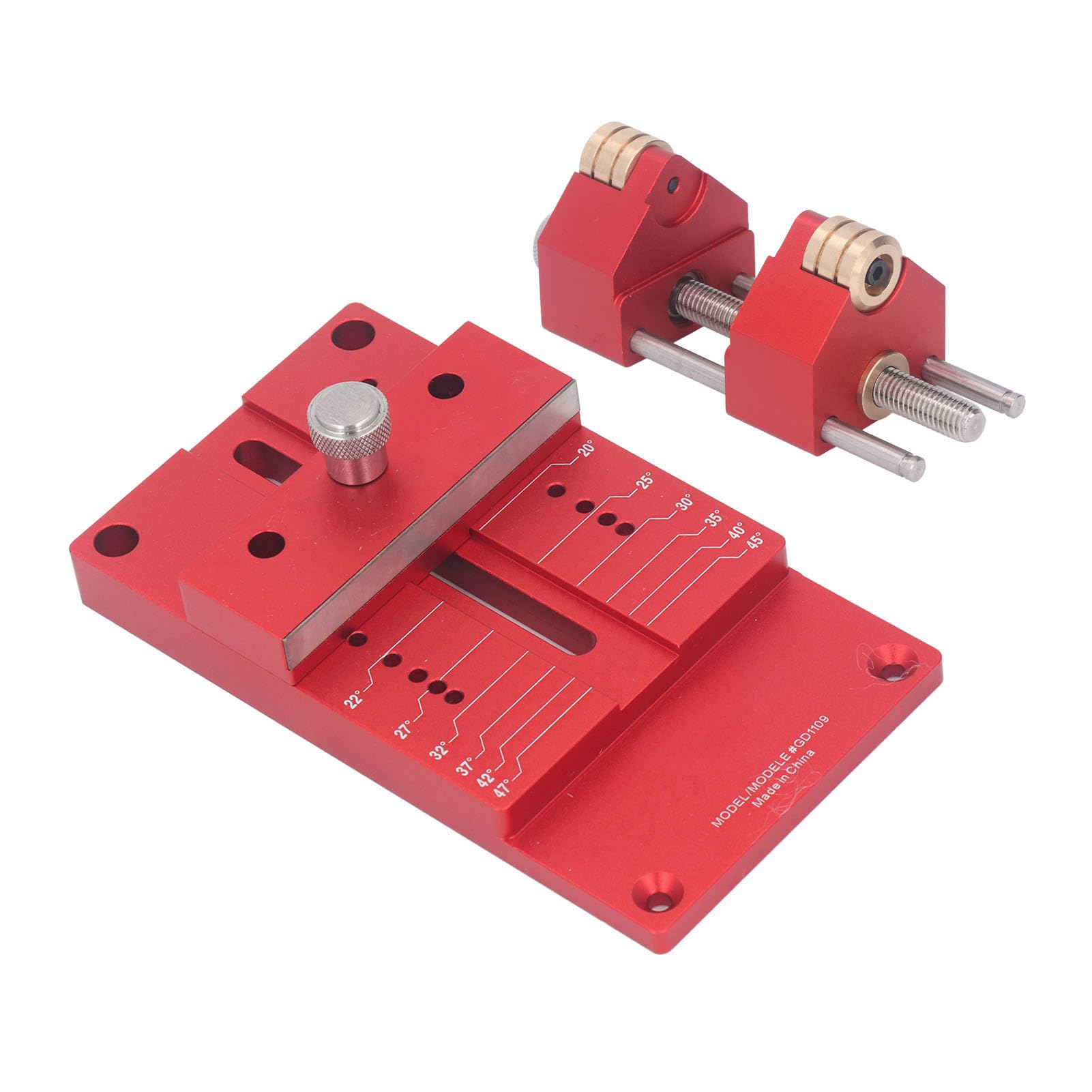 Honing Guide System, Aluminum Alloy Woodworking Tool Sharpening System, Wood Chisel Sharpening Kit, 15 to 45 Degree Angle Fixture and Gauge for Woodworking Planes, Chisels