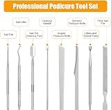 LOPHE Ingrown Toenail Tool Kit 8 Pcs Stainless Steel Pedicure Set view 3