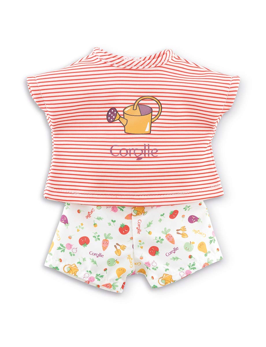 Corolle 9000211960 T-Shirt and Shorts, Garden Fun, for All 36 cm MaCorolle Dress-Up Dolls, from 4 Years