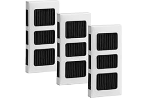 TURESIEN 3 Pack Refrigerator Air Filter for Frigidaire Pureair Ultra 2, Compatible with Electrolux 242047805, 5303918847, EAP12364179, Reduce Odors with Activated Carbon Filter
