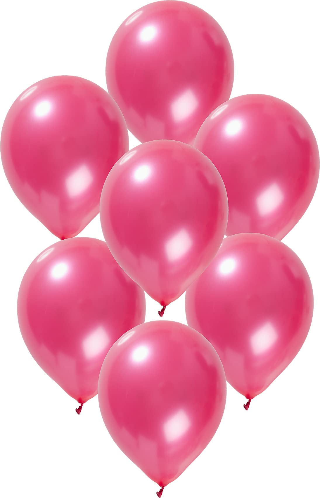 Folat - Metallic Balloons For Party Decoration - Magenta - 12In / 30cm - 50 pieces