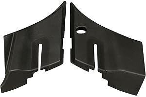 HONFQP Windshield Wiper Cowl End Panel Compatible with GMC Sierra 2007-2013 1500 2500 3500 LH & RH 1 Pair Black Air Inlet Grille 15946003 15946004