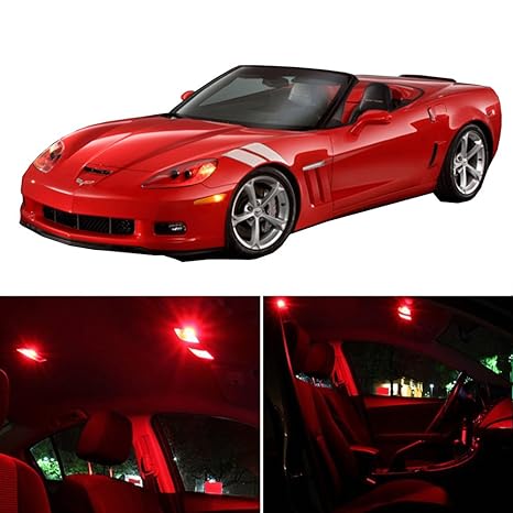 Amazon Com Tuparts 10pcs Red Interior Car Lights 6000k