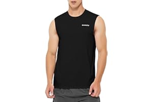 DEMOZU Men's Sleeveless Workout Swim Shirt Running Gym Athletic Muscle Tank Top Big and Tall