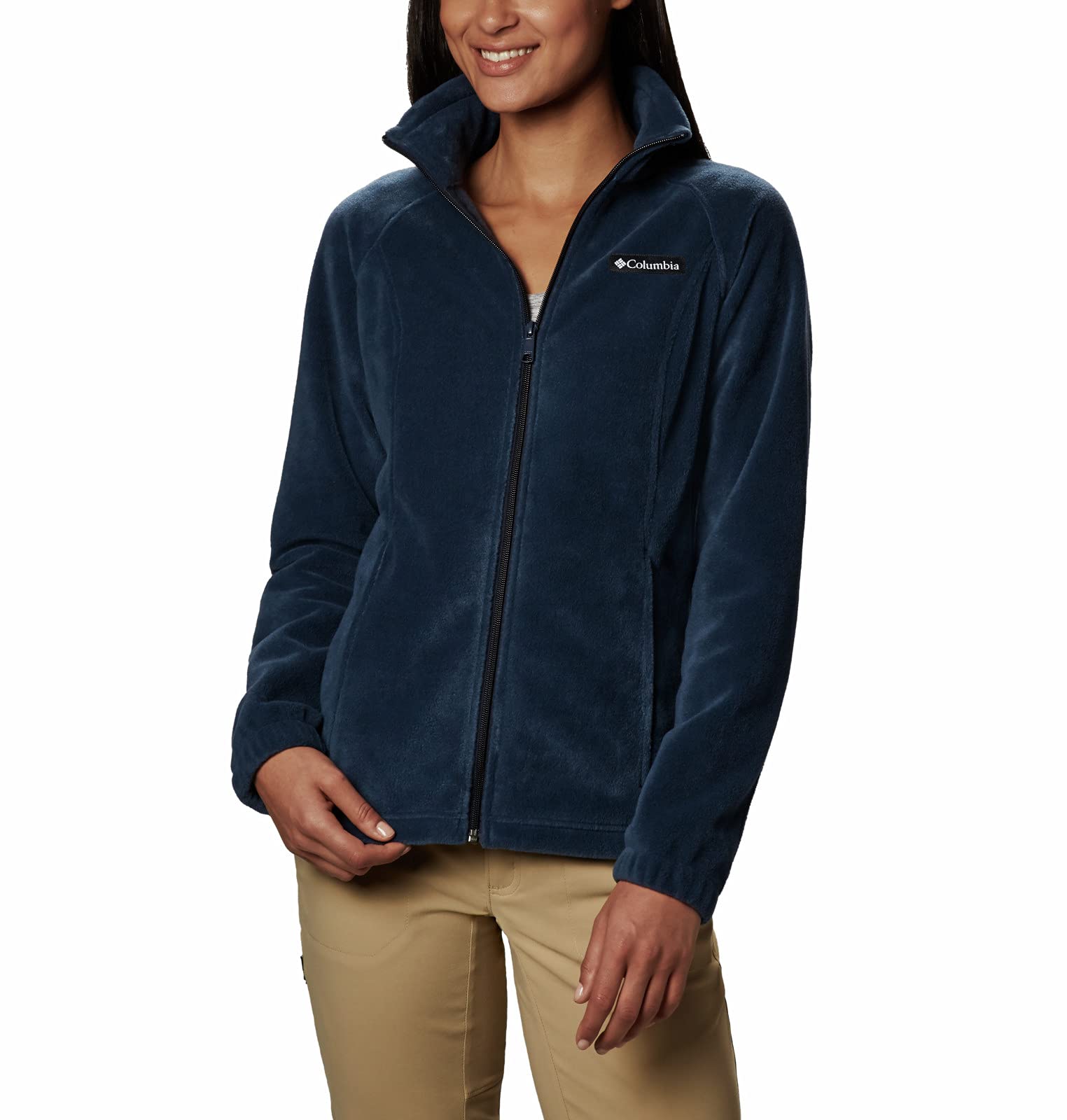 Photo 1 of Columbia Womens Benton Springs Full Zip Fleece, Columbia Navy, Medium