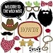 Big Dot of Happiness Little Cowboy - Western Photo Booth Props Kit - 20 Count primary
