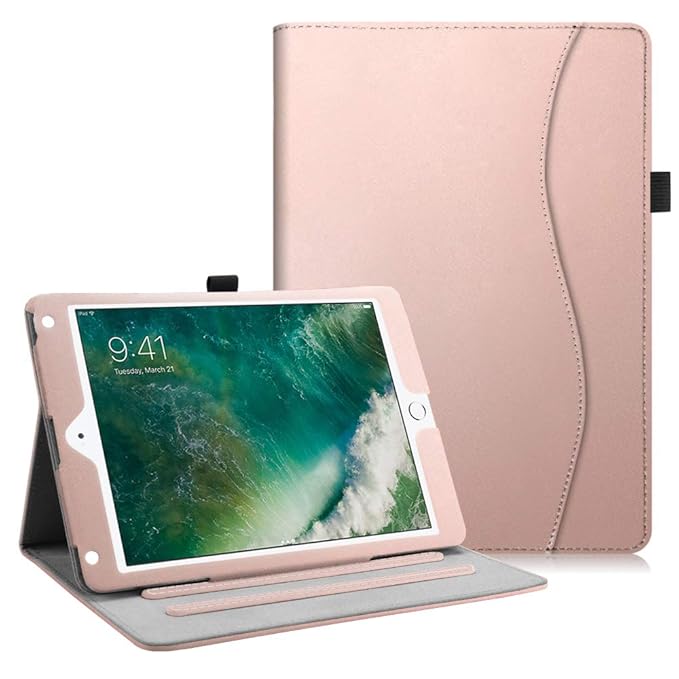 Fintie Hülle für iPad 9.7 Zoll 2018 2017 / iPad Air 2 / iPad Air - [Eckenschutz] Multi-Winkel Betrachtung Folio Stand Schutzh