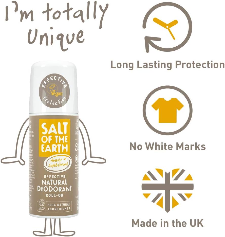 Salt of the Earth, Natural Deodorant Roll On, 100% Natural Origin Ingredients, Effective Protection - Image 5