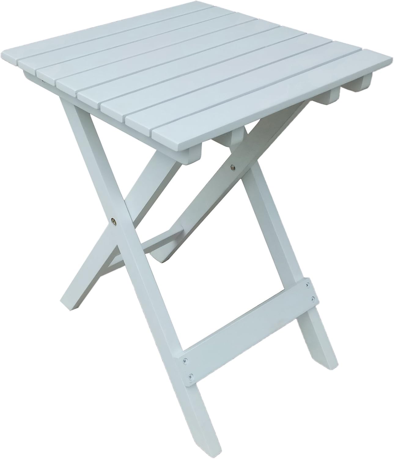 Rocking Rocker - S001WT White Porch Rocker with Side Table: Kitchen & Dining