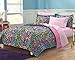 My Room Neon Leopard Ultra Soft Microfiber Girls Comforter Set, Multi-Colored, Full