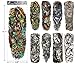 Fashion Temporary Tattoo Transfer Stickers - 8 Sheets Large Size Tattoo Body Stickers for Man & Women Waterproof Removeable Non-Toxics & Safe for All Skin (Full Arm Set.2)