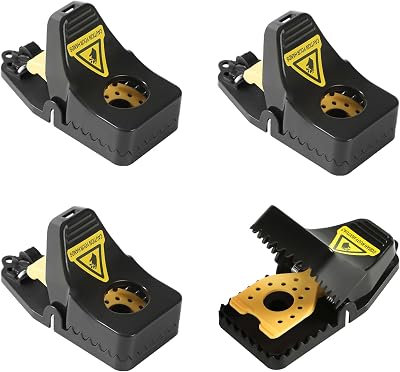RnCop Reusable Mouse Trap 4 Pack Heavy Duty High Sensitivity Indoor Outdoor