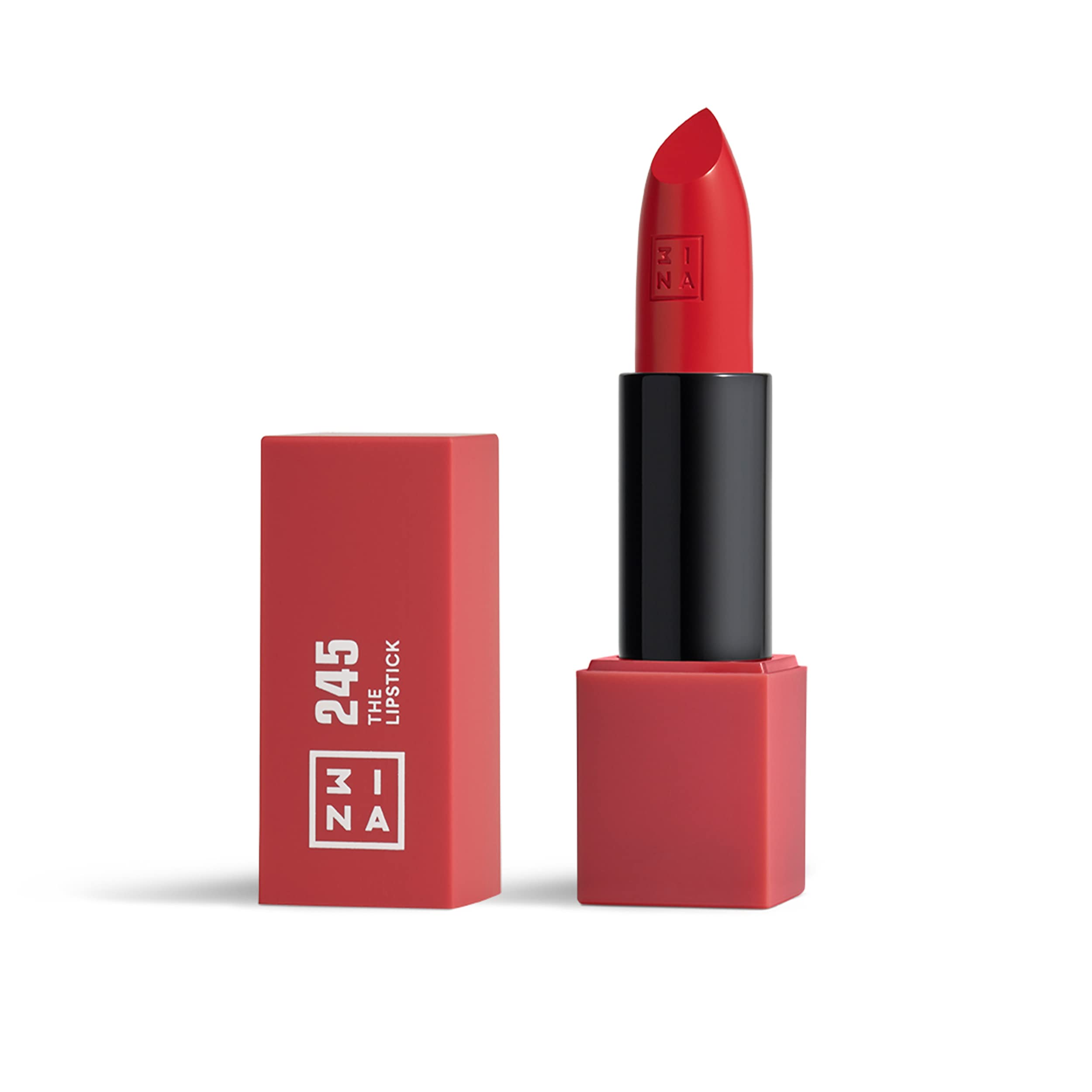 3INA MAKEUP - The Lipstick 245- Pink Red Lipstick with Vitamin E & Shea Butter - Long Lasting Matte Creamy Lip Colour — image 1