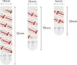 Command Assorted Adhesive and Mounting Strips 8 Small 4 Medium 4 Large White view 3