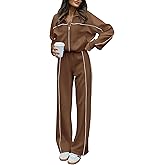 BTFBM Women's Two Piece Tracksuit Spring 2026 Long Sleeve Zip Up Sweatshirt Long Pants Outfits Jogger Sweatsuit Sets