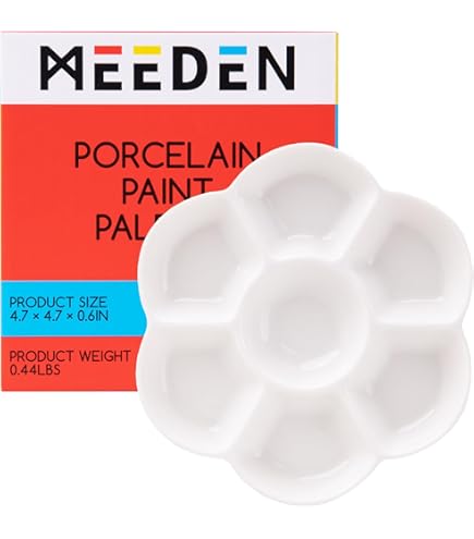 Jack Richeson Alvin Heritage Oval Plastic Palette, 11-3/4 X 8-1/2 in, 9 Wells