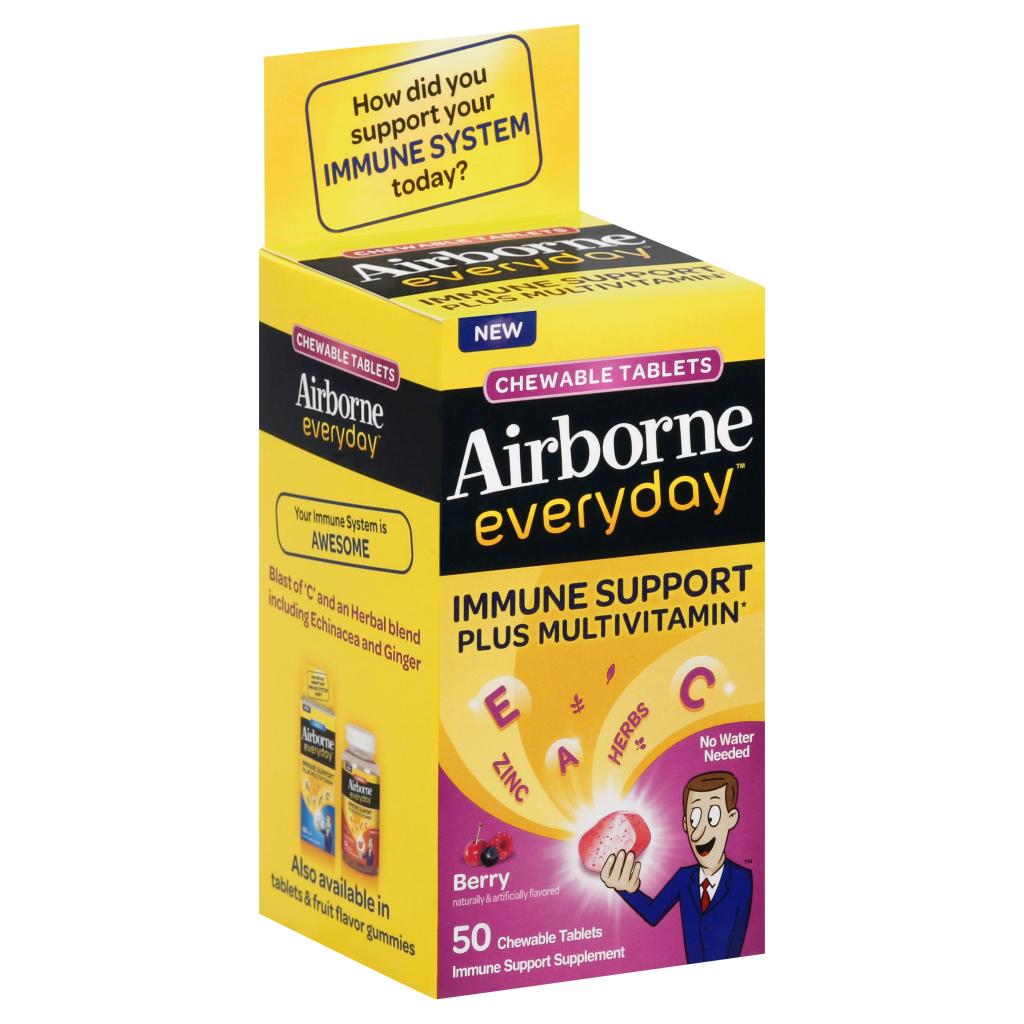Airborne Everyday Vitamin C Immune Support Supplement and