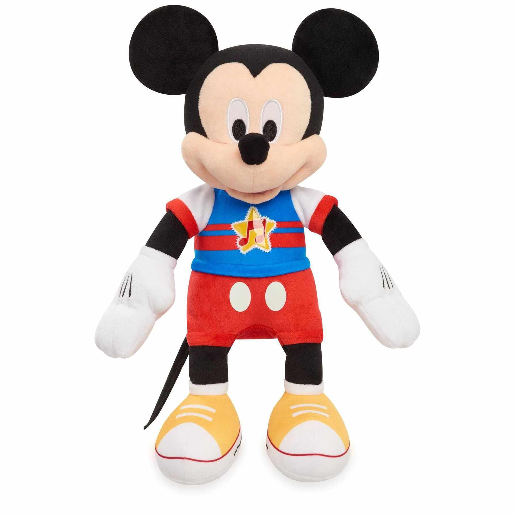 Mickey & Minnie MCC13 Disney Mickey Musical Soft Toy with Sound and Light Functions, 30 cm