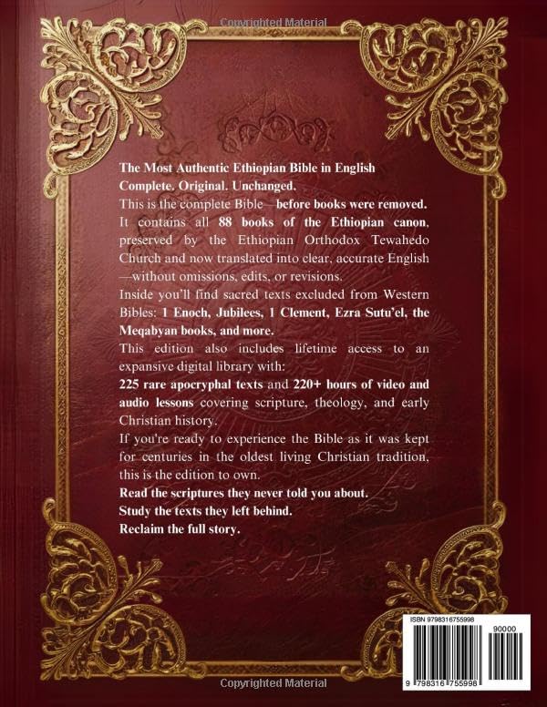 The Most Authentic Ethiopian Bible In English Complete: Featuring the Book of Enoch, Missing Apocrypha, Lost Scriptures, and Many More Ancient Sacred Texts