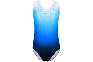 BAOHULU Gymnastics Leotard Girls Shiny Diamond Ballet Dance One Piece Outfit