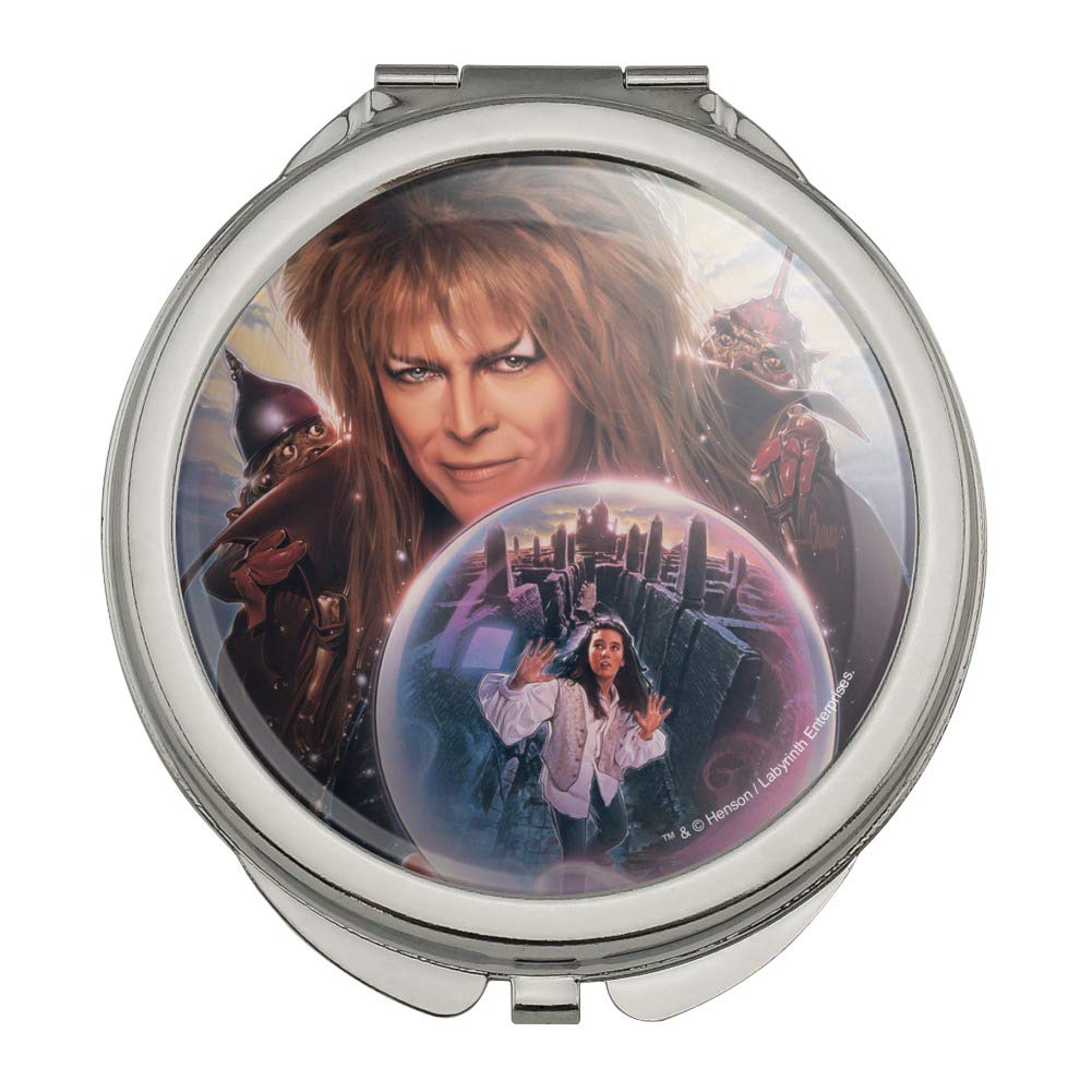 Labyrinth Crystal Ball Goblin King Jareth David Bowie Compact Travel Purse Handbag Makeup Mirror