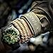 Paracord Survival Bracelet with Adjustable Black Stainless Steel D Shackle - Grade Type III Military Bracelet - Suitable for 8 to 9 Inch Wrists