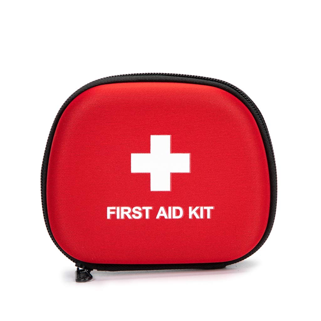 Jipemtra First Aid Hard Case Empty, First Aid Hard Shell Case EVA Red Medical Cases for Home Health First Emergency Responder Empty Camping Outdoors (Red A1)