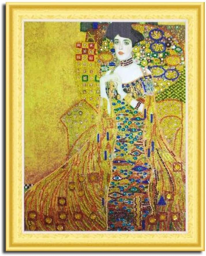 Malen Nach Zahlen Set 'Gustav Klimt' – 40x50 Cm Leinwand, Acrylfarben & Pinsel, DIY Für Anfänger & Erwachsene
